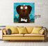 Chocolate Labrador & Bumble Bee - Personalised Pooch Art Canvas